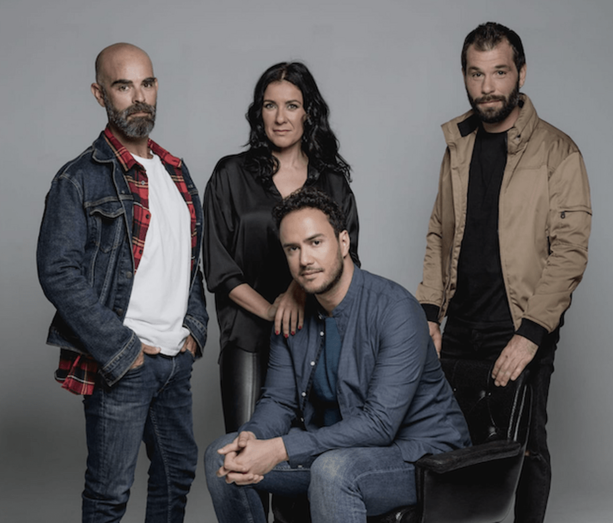 Mingo Ruano, Yanely Hernández y Maykol Hernández, junto al teldense Armando Ravelo / TA